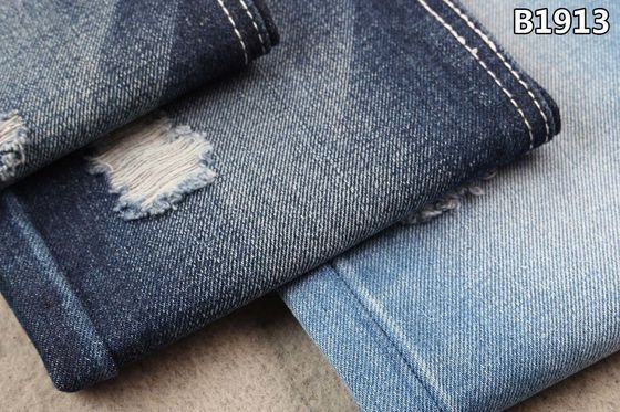 Giá tốt 13.5oz Cotton Polyester Denim Vải Indigo Blue Sanforizing Jeans trực tuyến