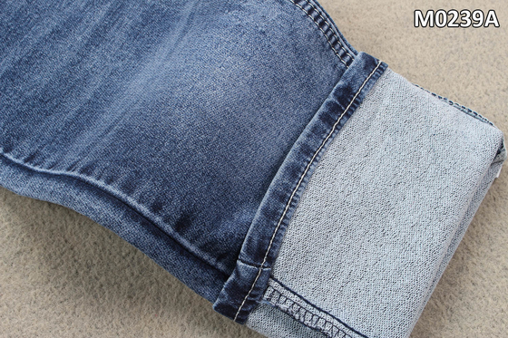 10 Ounce 2 lớp Vải chéo denim với sợi lõi kép Màu xanh chàm