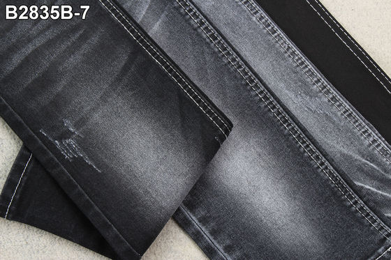 Giá tốt Vải jean denim màu đen nhạt 62/63 ”10.5oz cho ngành may mặc trực tuyến