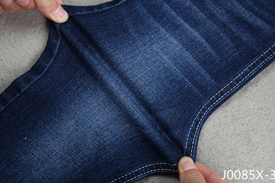 Giá tốt Vải jean denim 9,4oz Màu xanh chàm có rãnh mềm mại tạo cảm giác cho phong cách mùa hè trực tuyến