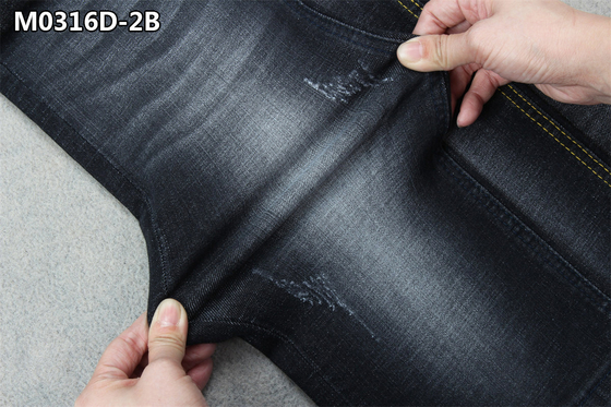 10 Oz Độ co giãn cao vải chéo Hatch Jeans Vải denim Balck Vải denim cho trang phục của nam giới